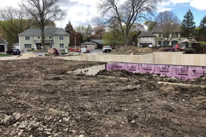 foundation of new house